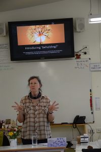 photo of woman lecturing