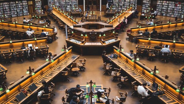 interior of library