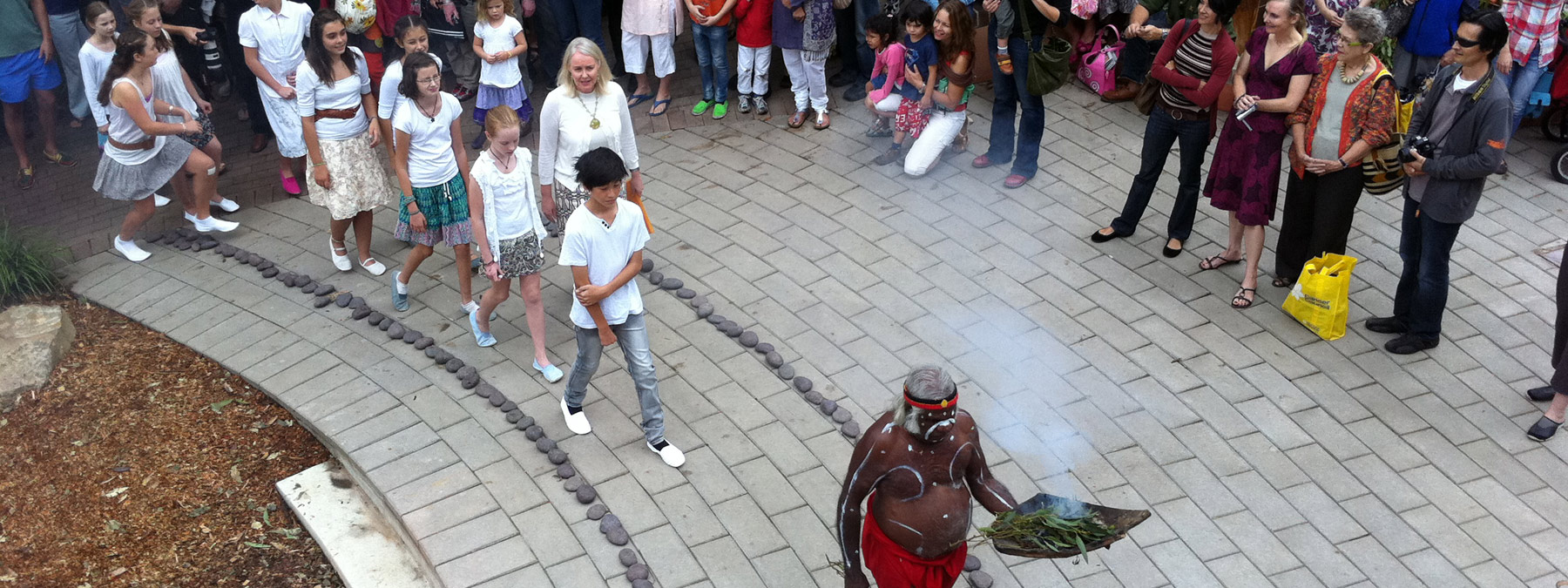 An Indigenous smoking ceremony